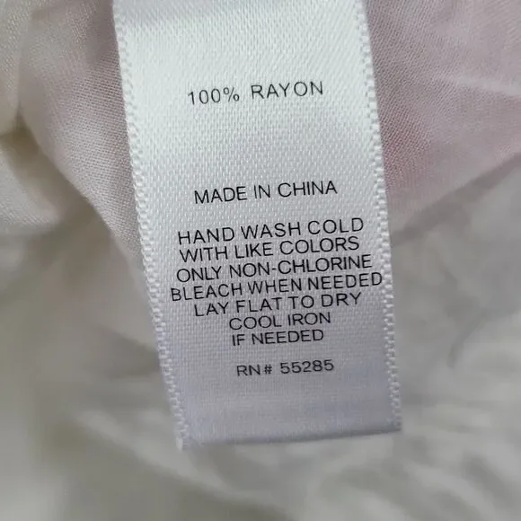 Express Frilly Solid White XS Ruffle Sleeve Peplum Top Ruffle Front Keyhole - Picture 7 of 9